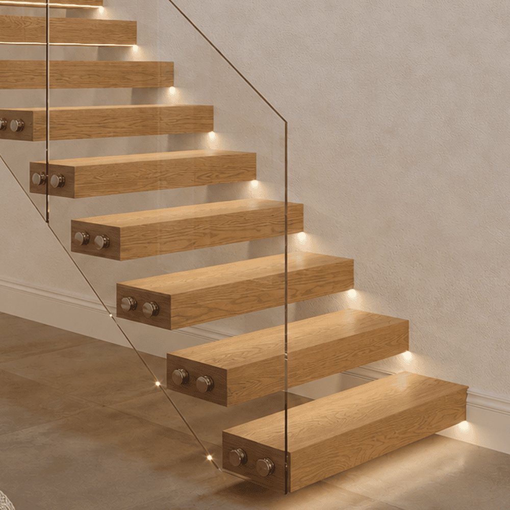 Oak treads stair