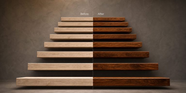 How to get the right colour finish for your wood stairs?