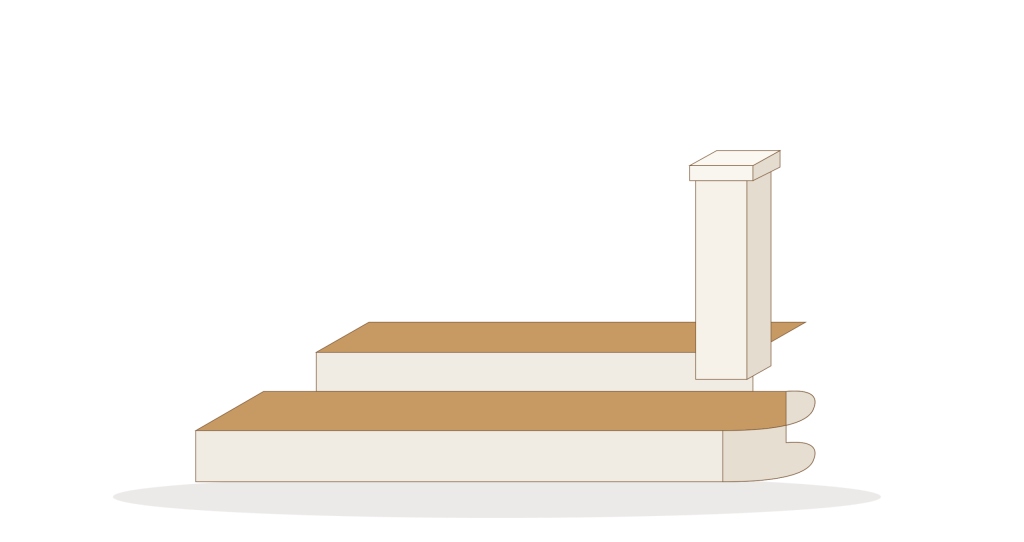 bullnose step no handrail