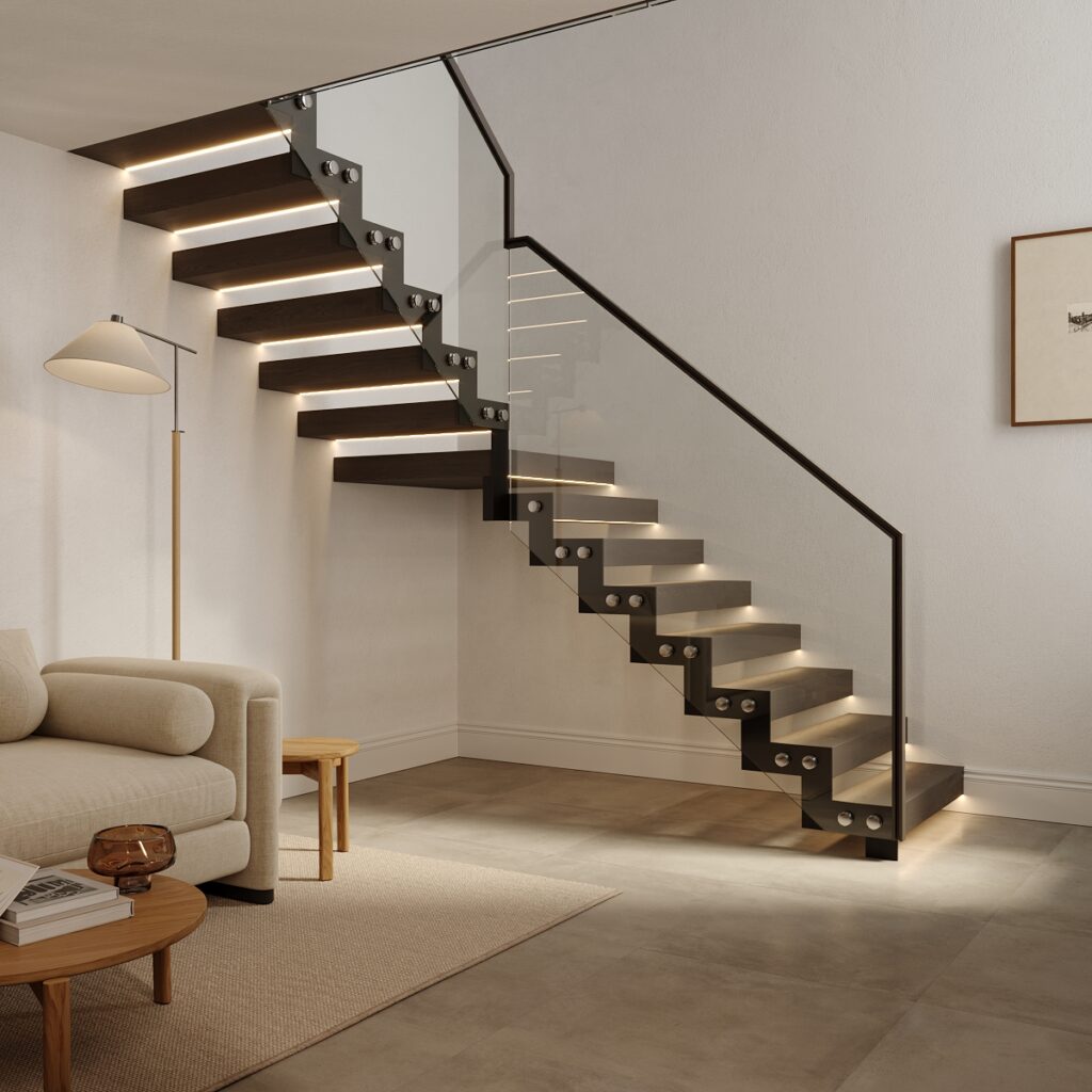 Zig-zag staircase